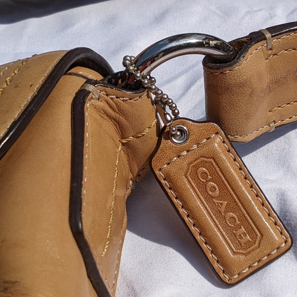 Coach flap shoulder saddle bag